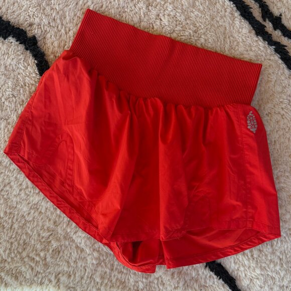 FREE PEOPLE MOVEMENT Carpe Diem Shorts in Red Size Small / Medium - Picture 6 of 6
